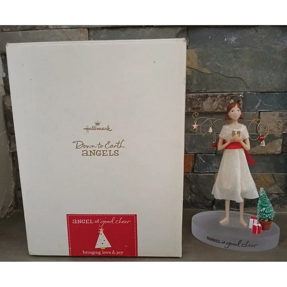 Down to Earth Angel Hallmark Figurine Angel of Good Cheer NEW Open Box Gift Idea - Picture 1 of 12
